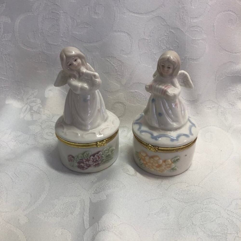 Vintage Angel Trinket Boxes